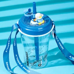 Borraccia Con Tracolla E Cannuccia (520Ml)