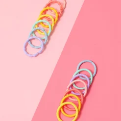 Mini Elastici Per Capelli Colorati (100Pz)